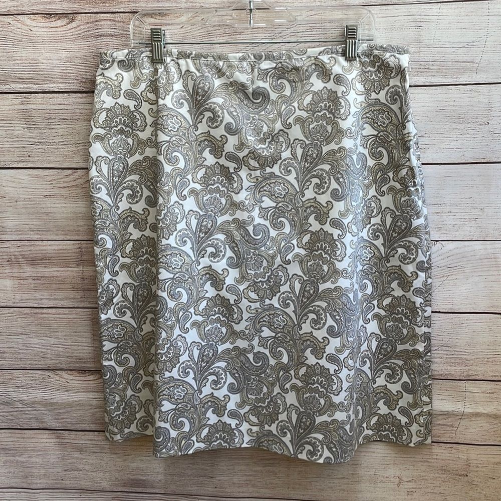 BROOKS BROTHERS 346 SKIRT IN PAISLEY PRINT - Picture 1 of 5